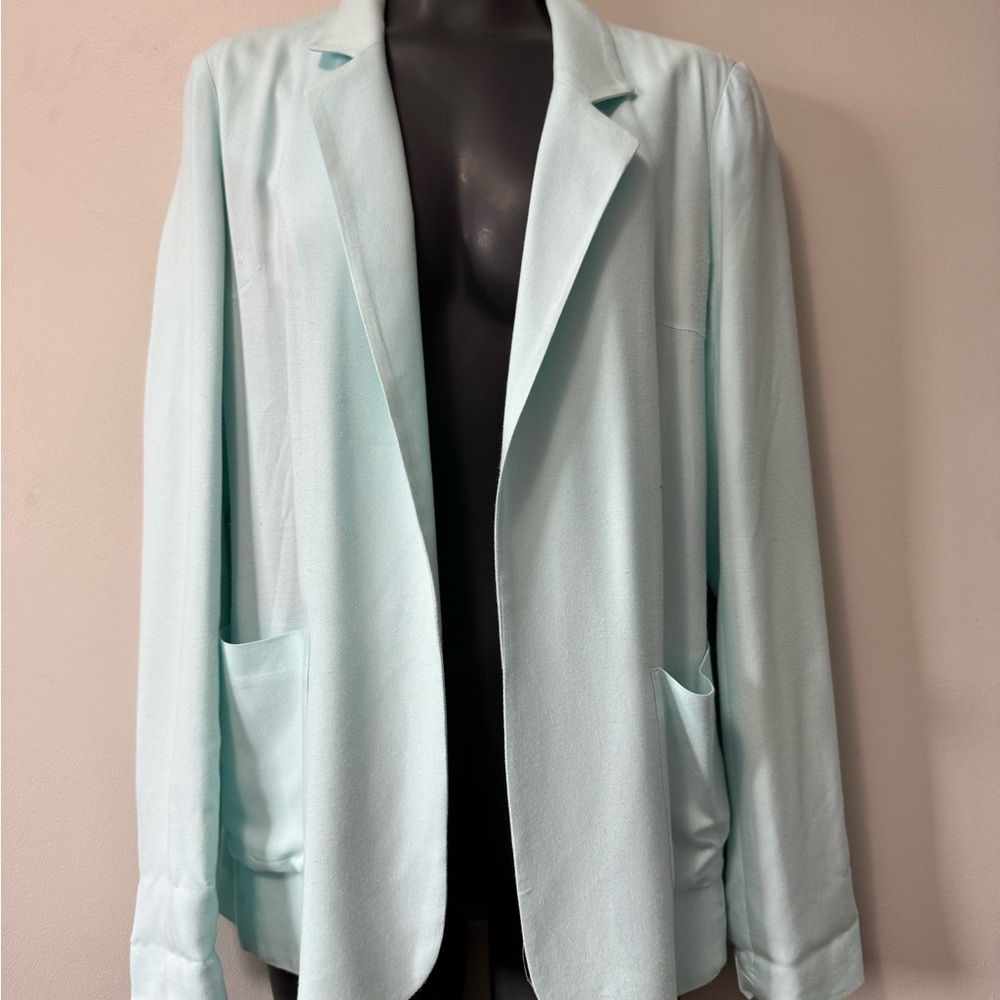Aritzia x Talula Kent Blazer Blue Blazer Jacket with Notched Lapels